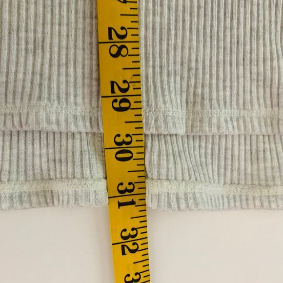 WE THE FREE PEOPLE Top Blouse Ribbed Thermal V-Neck Peplum Full Side Slits SM - Picture 14 of 14